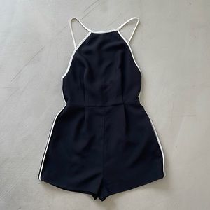 Finders Keepers Racerback Romper - XS - Black/White